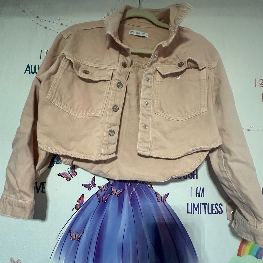 Zara Blush Pink Jacket size 13-14